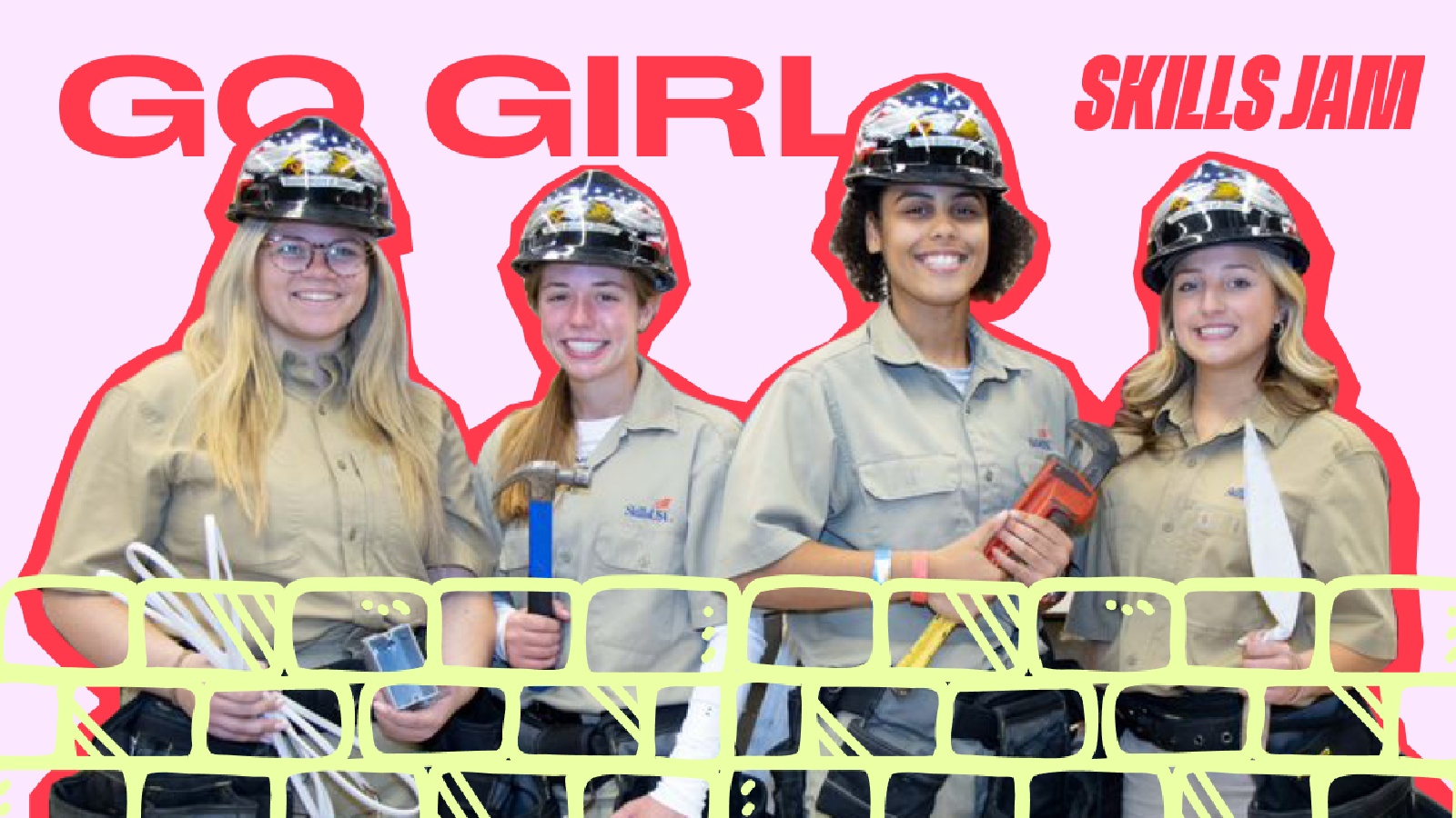 the all-girl builder team featured in Skills Jam episode 2